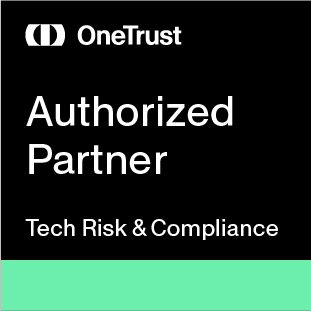 Badge reading OneTrust Authorized Partner: Tech Risk & Compliance